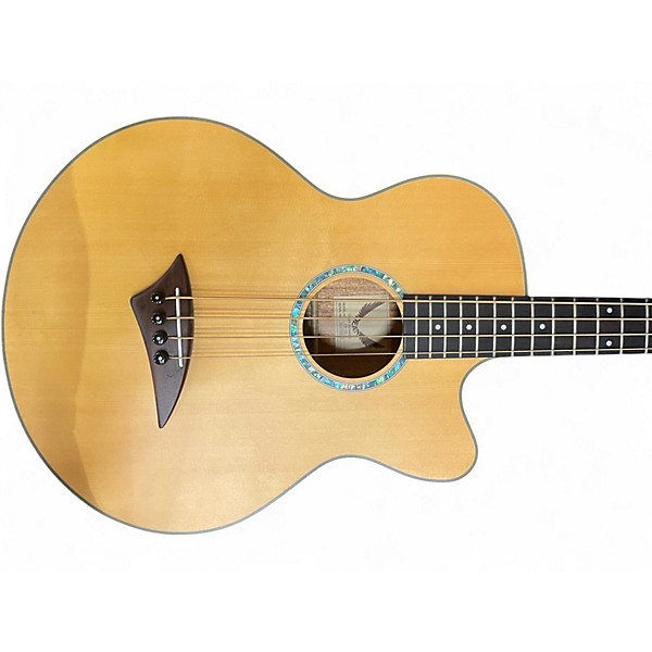 Used Dean PB-CE Natural Acoustic Bass Guitar