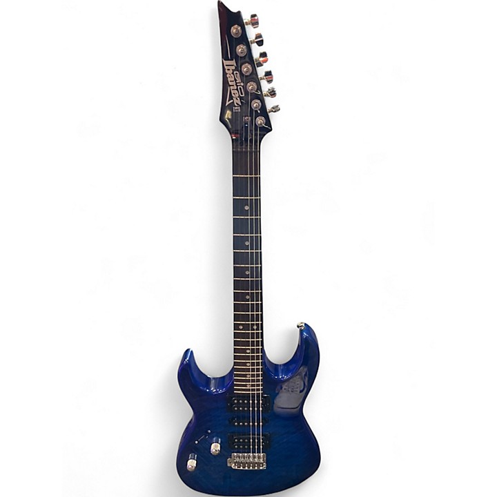 Used Ibanez GRX70QAL Blue Burst Electric Guitar Blue Burst