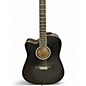 Used Vangoa VGE1 Black Acoustic Electric Guitar