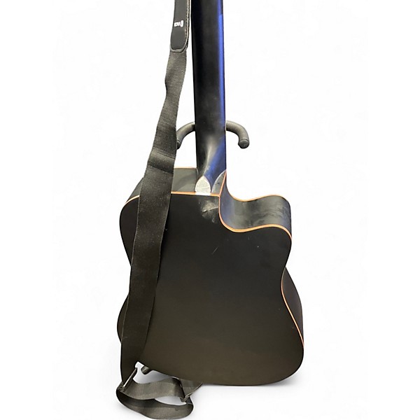 Used Vangoa VGE1 Black Acoustic Electric Guitar