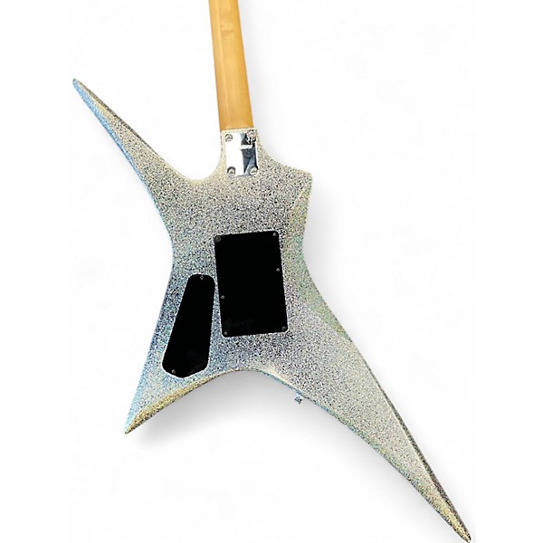 Used Kramer Lizzy Hale Voyager Black Diamond Holographic Sparkle Platinum Solid Body Electric Guitar