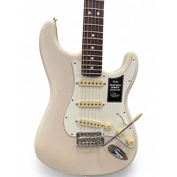 Used Fender player 2 stratocaster chambered ash body White Solid Body Electric Guitar
