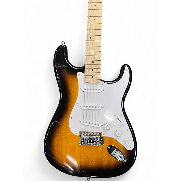 Used Squier SONIC SSS 2 Color Sunburst Solid Body Electric Guitar