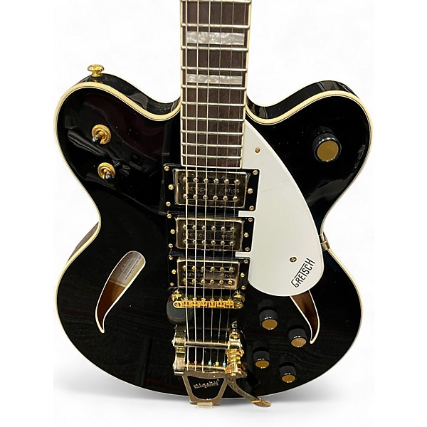 Used Gretsch Guitars Streamlined Cat-Eye Black Hollow Body Electric Guitar