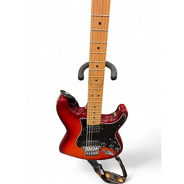 Used Fender MIM Crimson Red Burst Solid Body Electric Guitar