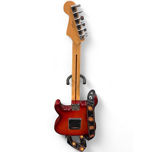 Used Fender MIM Crimson Red Burst Solid Body Electric Guitar