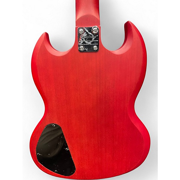 Used Epiphone SG Candy Apple Red Solid Body Electric Guitar