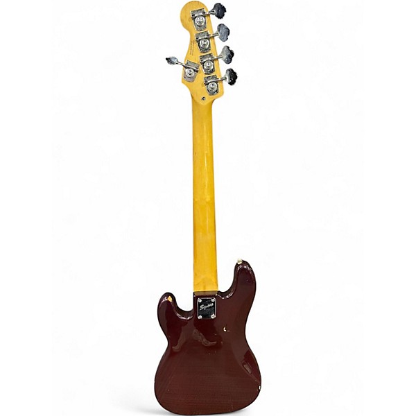 Used 2000 Squier Standard Precision Bass V Special Purple Electric Bass Guitar