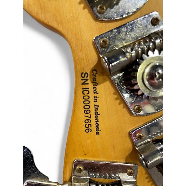 Used 2000 Squier Standard Precision Bass V Special Purple Electric Bass Guitar
