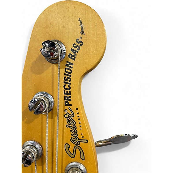 Used 2000 Squier Standard Precision Bass V Special Purple Electric Bass Guitar