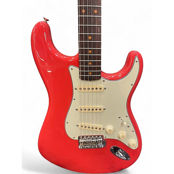 Used Fender american vintage 2 stratocaster Fiesta Red Solid Body Electric Guitar