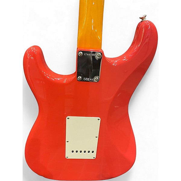 Used Fender american vintage 2 stratocaster Fiesta Red Solid Body Electric Guitar