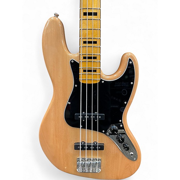 Used Squier Classic Vibe '70s Jazz Bass Natural Electric Bass Guitar