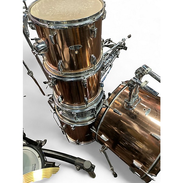 Used Percussion Plus 3 Piece 5 piece Copper Drum Kit
