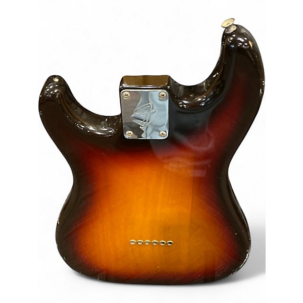 Vintage 1980s Fender Bullet SSS Stratocaster 3 Tone Sunburst Solid Body Electric Guitar