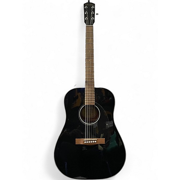 Used Fender CD60 Dreadnought Black Acoustic Guitar