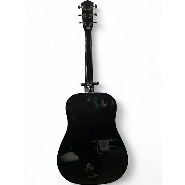 Used Fender CD60 Dreadnought Black Acoustic Guitar