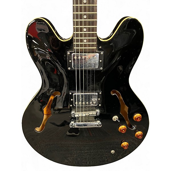 Used Epiphone Dot Ebony Hollow Body Electric Guitar