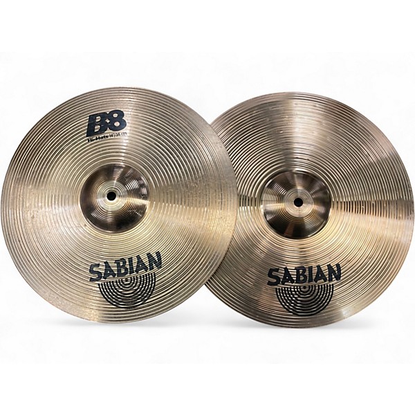 Used SABIAN 14in B8 Hi Hat Pair Cymbal