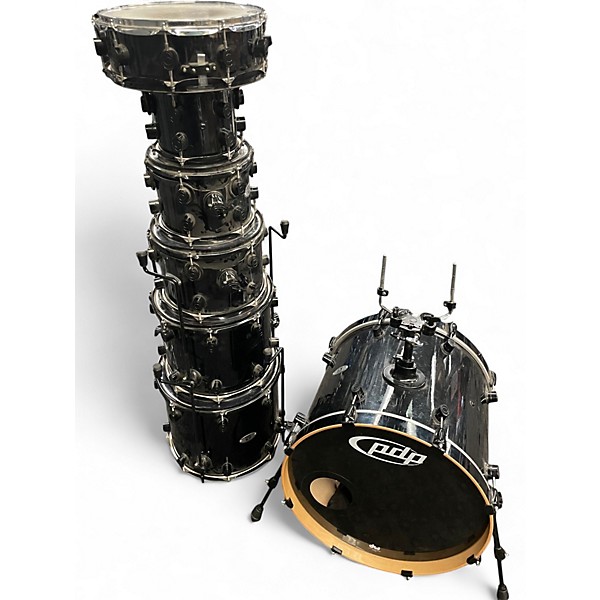 Used PDP by DW 7 Piece X7 Black Drum Kit