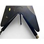 Used Schecter Guitar Research Diamond Series Monster Energy Flying V Black Solid Body Electric Guitar