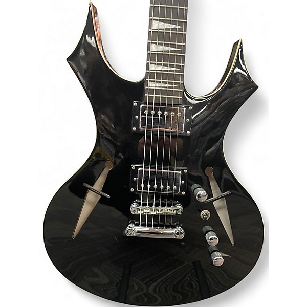 Used B.C. Rich The Dagger Black Hollow Body Electric Guitar