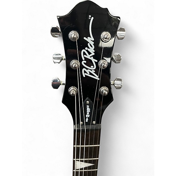 Used B.C. Rich The Dagger Black Hollow Body Electric Guitar