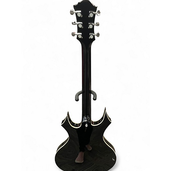 Used B.C. Rich The Dagger Black Hollow Body Electric Guitar