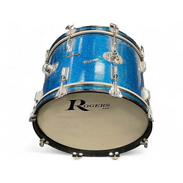 Used Rogers 4 Piece Holiday Blue Drum Kit