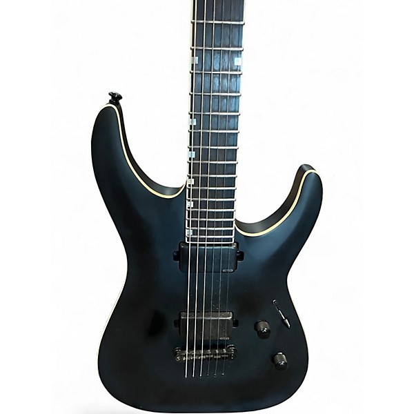 Used ESP LTD MH1000 Deluxe Black Solid Body Electric Guitar