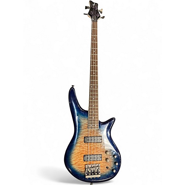 Used Jackson X Series Spectra SBXQ IV Blue Burst Electric Bass Guitar