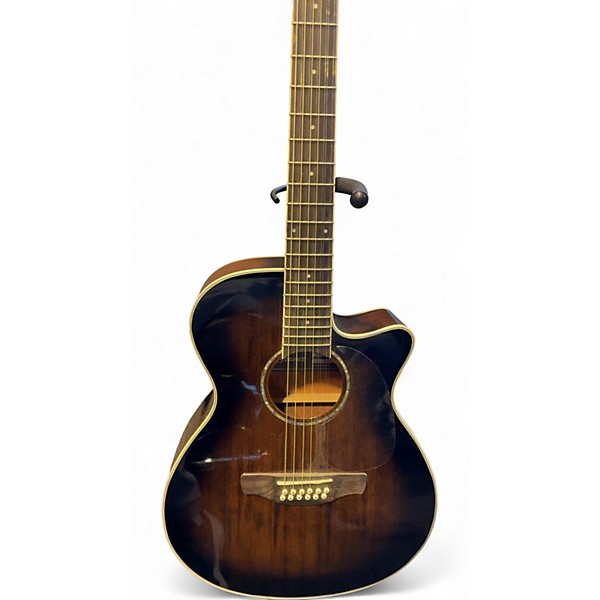 Used Ibanez PF1512ECE Brown Sunburst 12 String Acoustic Electric Guitar
