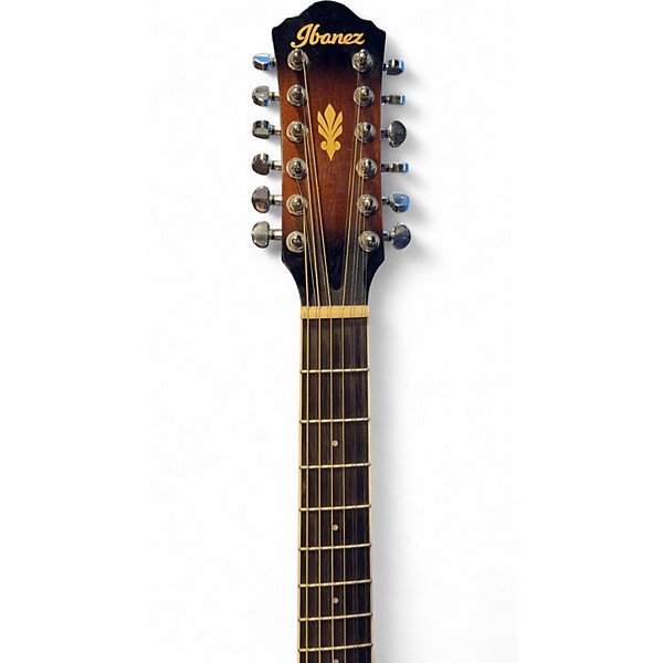 Used Ibanez PF1512ECE Brown Sunburst 12 String Acoustic Electric Guitar