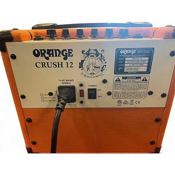 Used Orange Amplifiers Crush 12 Guitar Combo Amp