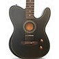 Used Fender Acoustasonic Player Telecaster Black and White Acoustic Electric Guitar