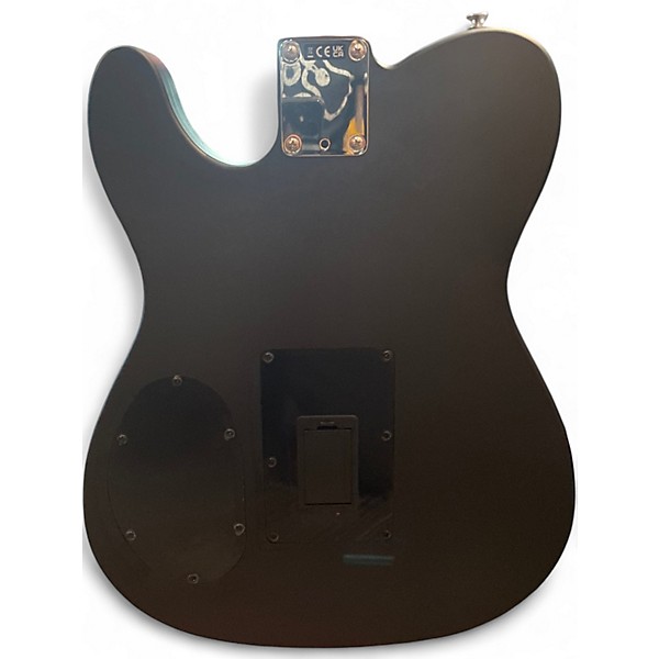Used Fender Acoustasonic Player Telecaster Black and White Acoustic Electric Guitar