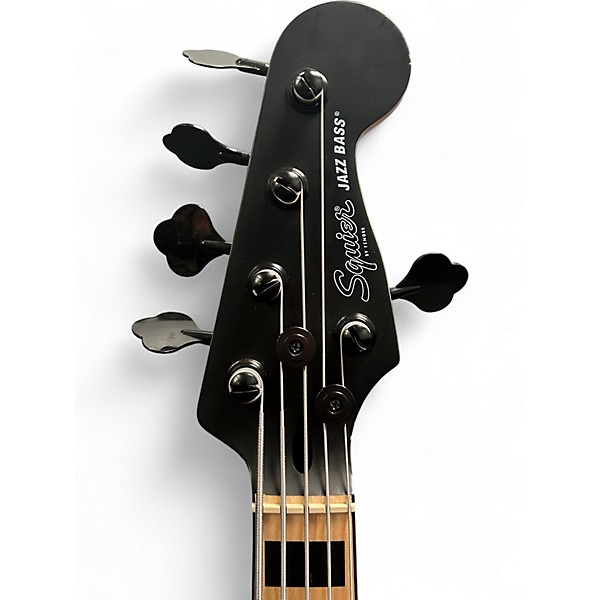 Used Squier Contemporary Active Jazz Bass Black Electric Bass Guitar
