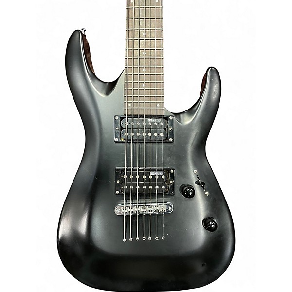 Used ESP LTD MH17 7 String Satin Black Solid Body Electric Guitar