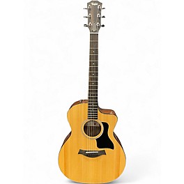 Used Taylor 214CE PLUS Natural Acoustic Electric Guitar