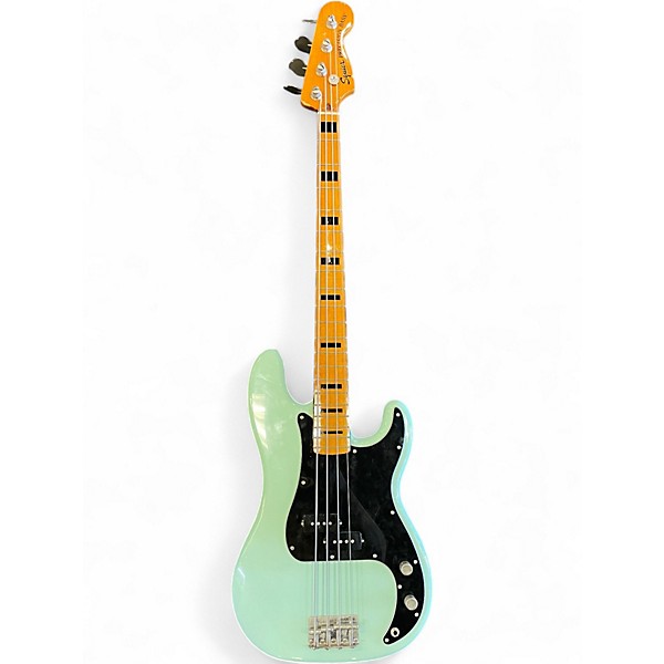 Used Squier CLASSIC VIBE 1970S P BASS Surf Green Electric Bass Guitar