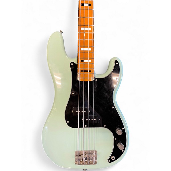 Used Squier CLASSIC VIBE 1970S P BASS Surf Green Electric Bass Guitar