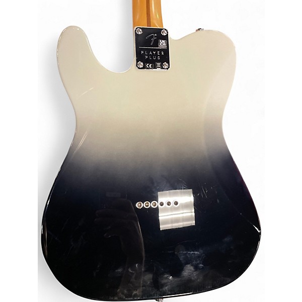Used 2021 Fender Player Plus Telecaster®, Pau Ferro Fingerboard, Silver Smoke Black and Silver Solid Body Electric Guitar