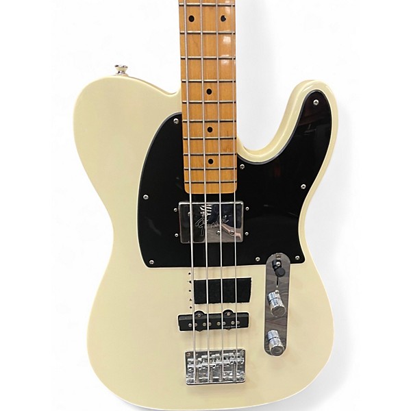 Used Squier Vintage Modified Telecaster Bass Special Vintage Blonde Electric Bass Guitar
