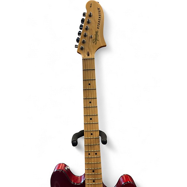 Used Squier Affinity Series Starcaster Hollow Candy Apple Red Hollow Body Electric Guitar