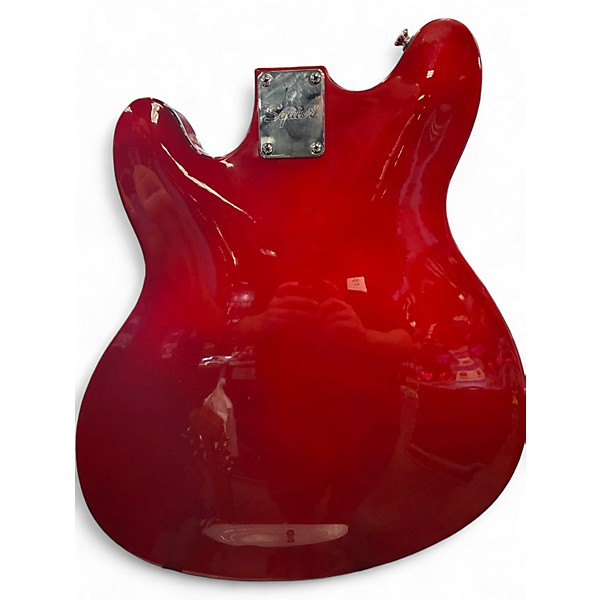 Used Squier Affinity Series Starcaster Hollow Candy Apple Red Hollow Body Electric Guitar