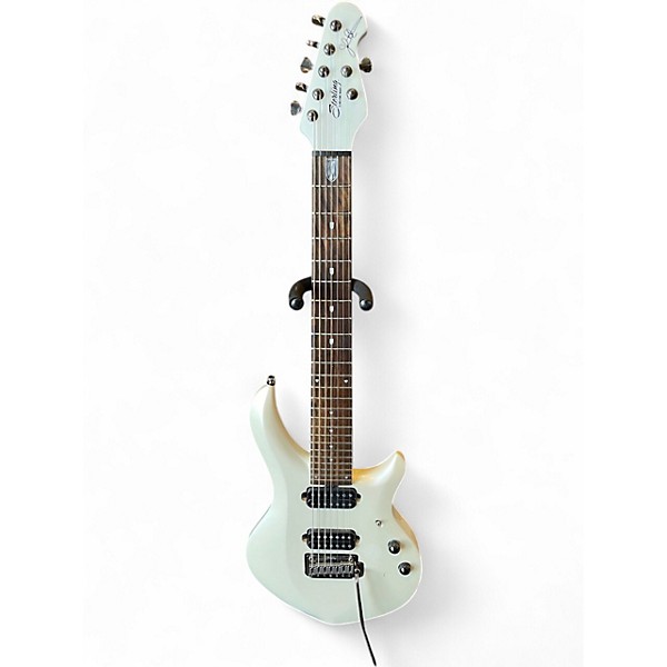 Used Sterling by Music Man JP Majesty Pearl White Solid Body Electric Guitar