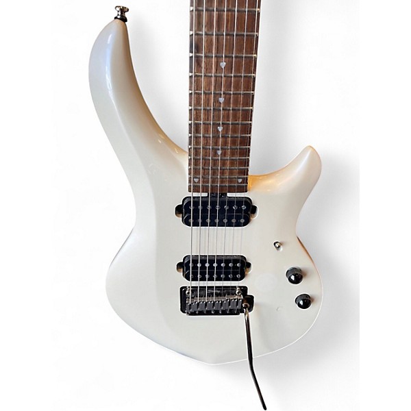Used Sterling by Music Man JP Majesty Pearl White Solid Body Electric Guitar