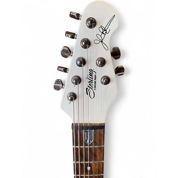 Used Sterling by Music Man JP Majesty Pearl White Solid Body Electric Guitar