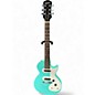 Used Epiphone Les Paul SL Turquoise Solid Body Electric Guitar thumbnail