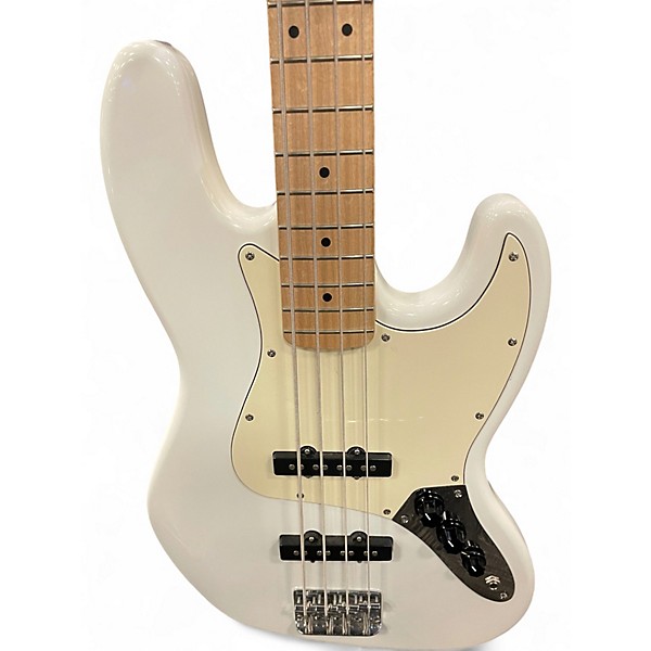 Used Squier Affinity Jazz Bass Alpine White Electric Bass Guitar